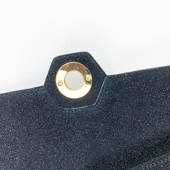 Rachel Zon Black Purse with Gold Chain - Picture 7 of 13